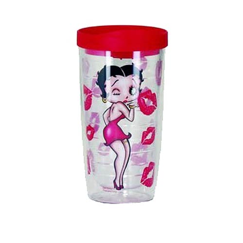 Betty Boop Kisses Clear Insulated Tumbler